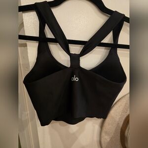 Alo Black Cross-Back Bralette